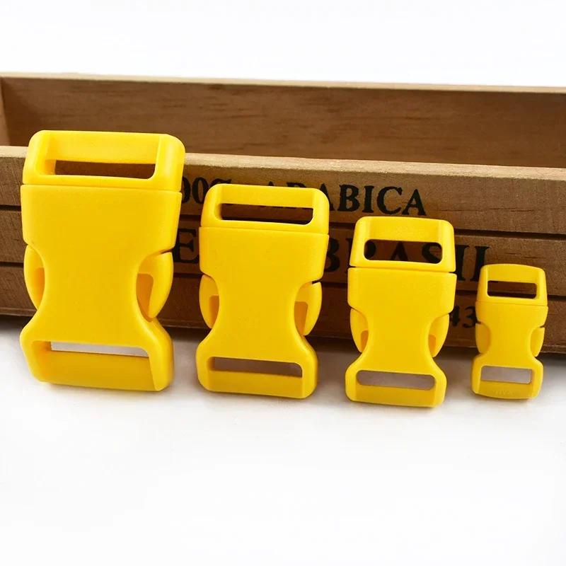 Meetee 10/20Pcs 10-25mm Plastic Side Release Buckle Bracelet Buckles Bag Strap Adjustable Dog Collar Clasp Leather Accessories
