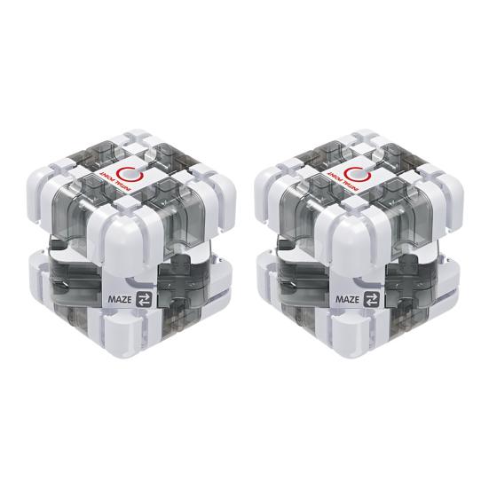 1/2 шт. 3D Пазл Лабиринт Куб Развивающая Головоломка Ручной Лабиринт с Перекатывающимся Шариком Куб Лабиринт Пространственное Восприятие Тренировка Логического Мышления Игрушка Лабиринт с Бусинами