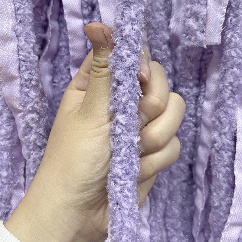1 м DIY костюм ремесла искусственная отделка из овечьей шерсти аксессуары для одежды блестящая яркая шелковая отделка