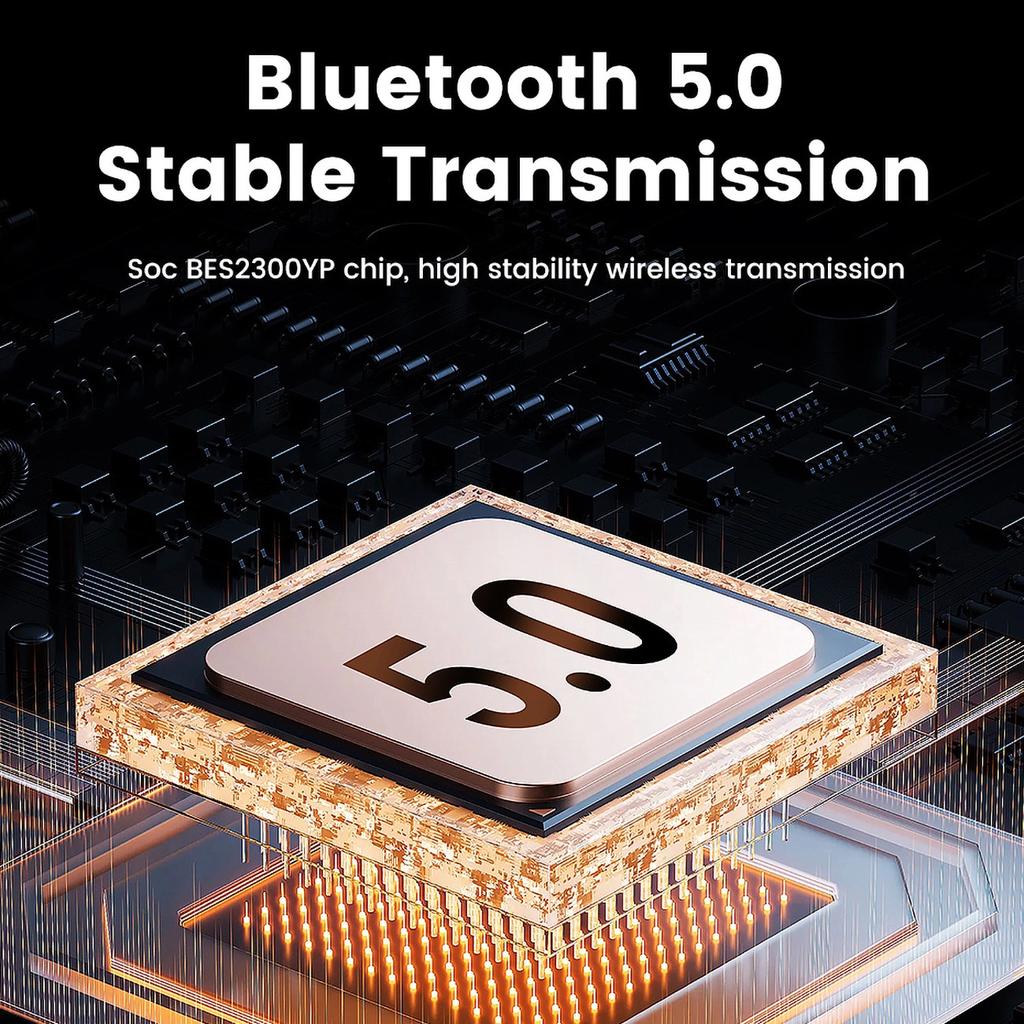 Ugreen Hp202 Hitune Max5 On-Ear Wireless Headphones With Hybrid Anc Noise Reduction - Black