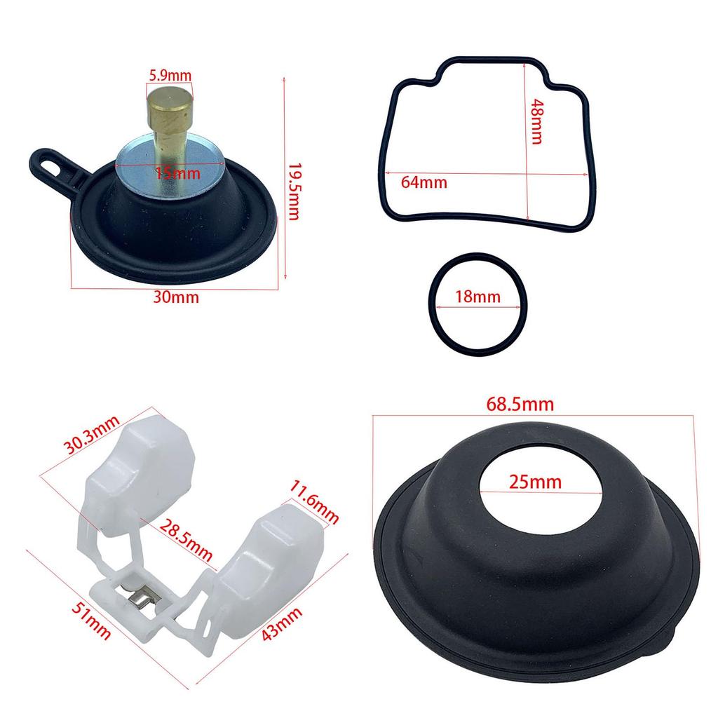 LandTank Yamaha Serow XT225 Single Cylinder Motorcycle Carburetor Repair Kit