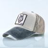 Кепка с вышивкой Животные нашивка Мужская Snapback Хип-хоп Папина кепка Женская Всесезонная Регулируемый козырек Кепка Винтаж Деним Бейсболка Минималистичная