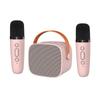 Mini Karaoke Machine BT Karaoke Speaker with Wireless Microphones for Adults & Kids Home Party