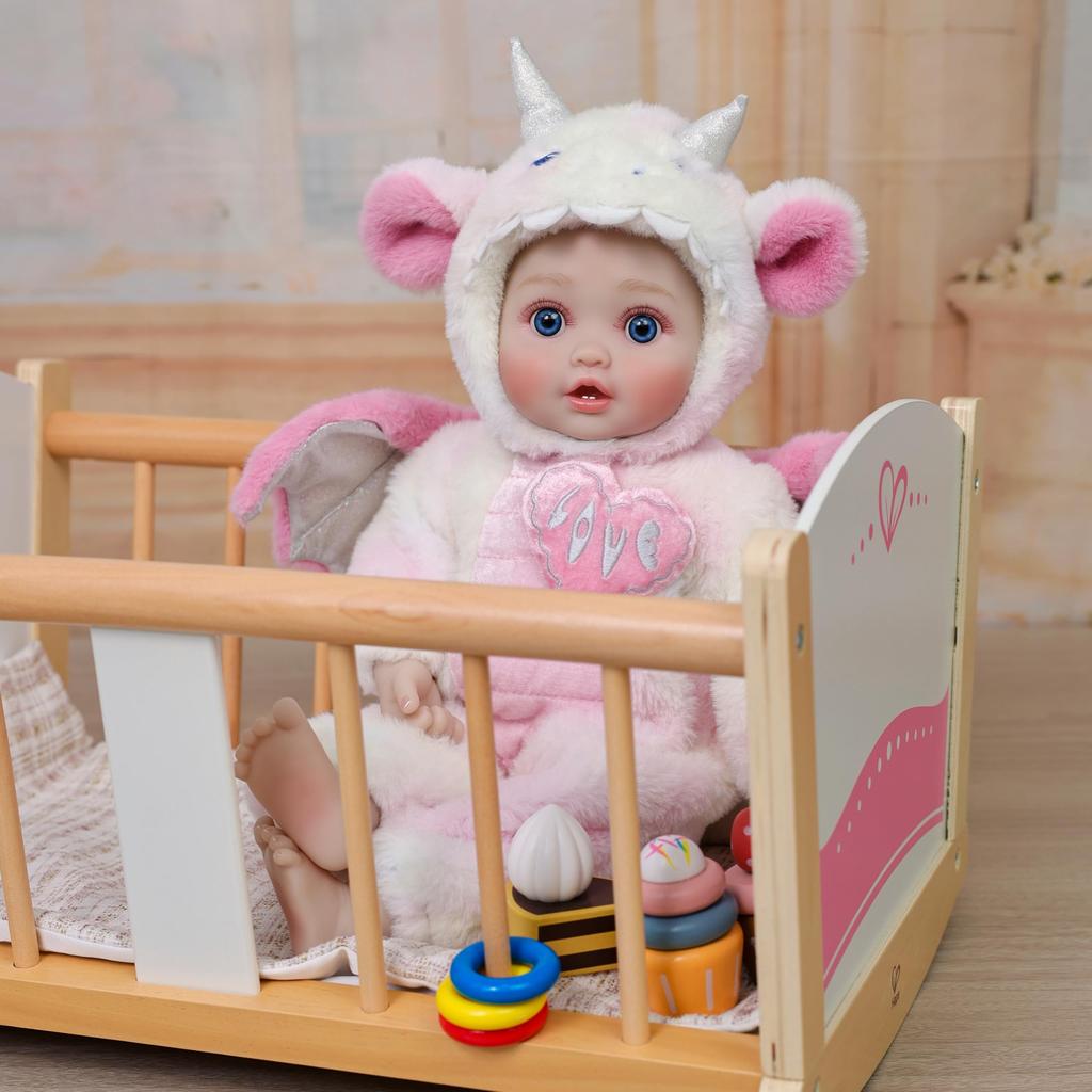 Cloveray Reborn Ручная работа Реалистичная кукла-младенец с тканью-драконом, виниловые руки и магнитный, Подарок на день рождения, Кукла 18 дюймов, Кукла, Одежда, Тело, Ноги,