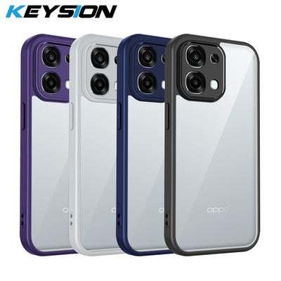 KEYSION Прозрачный чехол для телефона для OPPO A6 Pro 4G 5G Мягкий силикон+ПК Прозрачный Противоударный Чехол на заднюю панель телефона для OPPO A6 Pro 5G