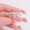 Female Power Enamel Pins Custom Pink Bow Brooches Lapel Badges A LITTLE BIT DRAMATIC Jewelry Gift for Friends