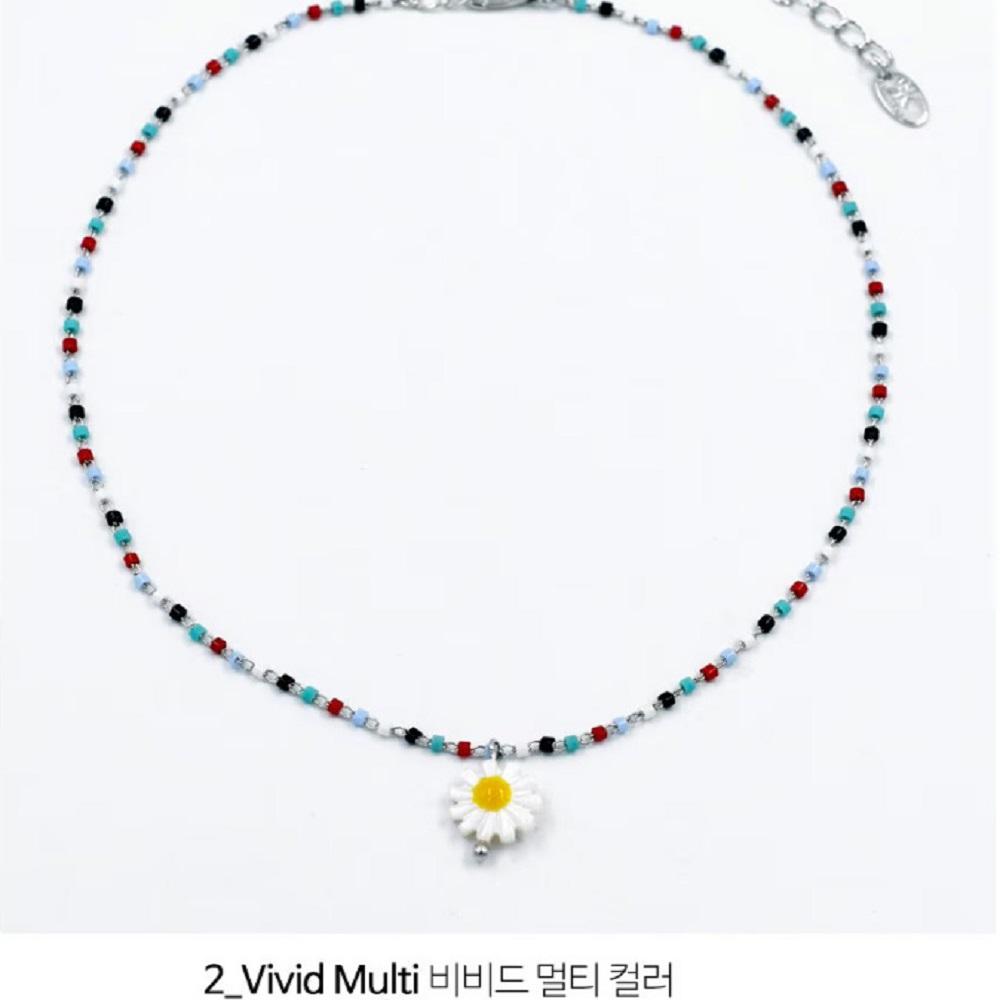 Daisy Bead Chain N Daisy Bead Chain Necklace