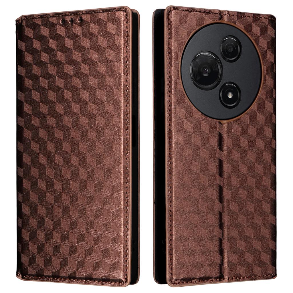 For TCL 60 NxtPaper 4G Case Wallet Rhombus Imprinted Leather Phone Cover