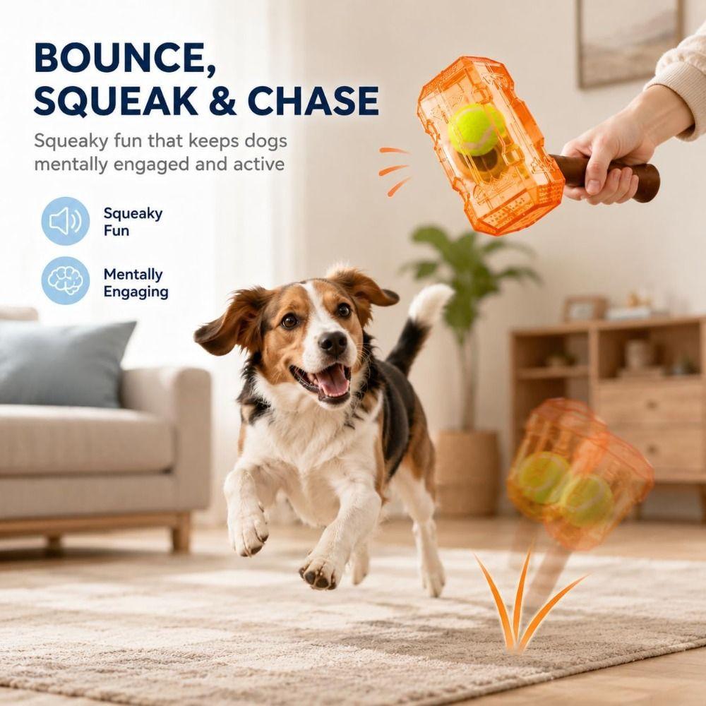 Durable Tennis Ball Toy Chewing Entertainment Molar Toy Portable Dog Chew Toys  Pet Supplies
