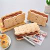 Fashion Sandwich Biscuits Cute Pencil Case School Pencil Bag Color Plush Pen Case Student School Stationery Bag Kids Pen Bag