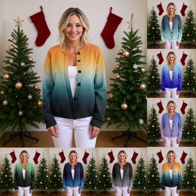 Женский свитер Милый забавный свитер с принтом Осень и зима Свитер с длинным рукавом Вязаный свитер