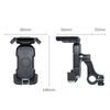 Motorcycle Riding Motorcycle Phone Holder 360 Degree Rotation 360 Degree Rotation Phone Holder Black ABS Material