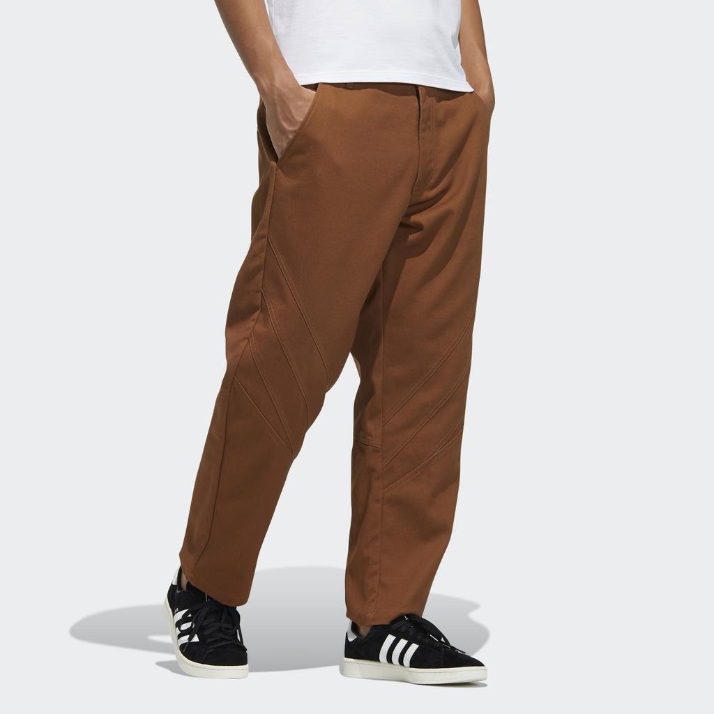 Adidas Брюки Originals Clover Ryv Wv, спортивные брюки прямого кроя, мужские брюки, коричневые H07086