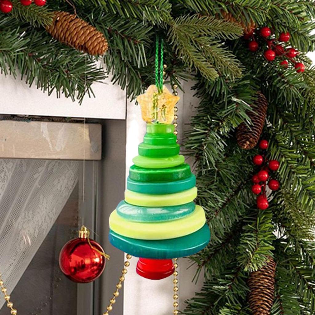 Button Christmas Tree Ornaments Home Santa Angel Snowman Christmas Tree Decorations Holiday Decoration Pendant Craft DIY Making