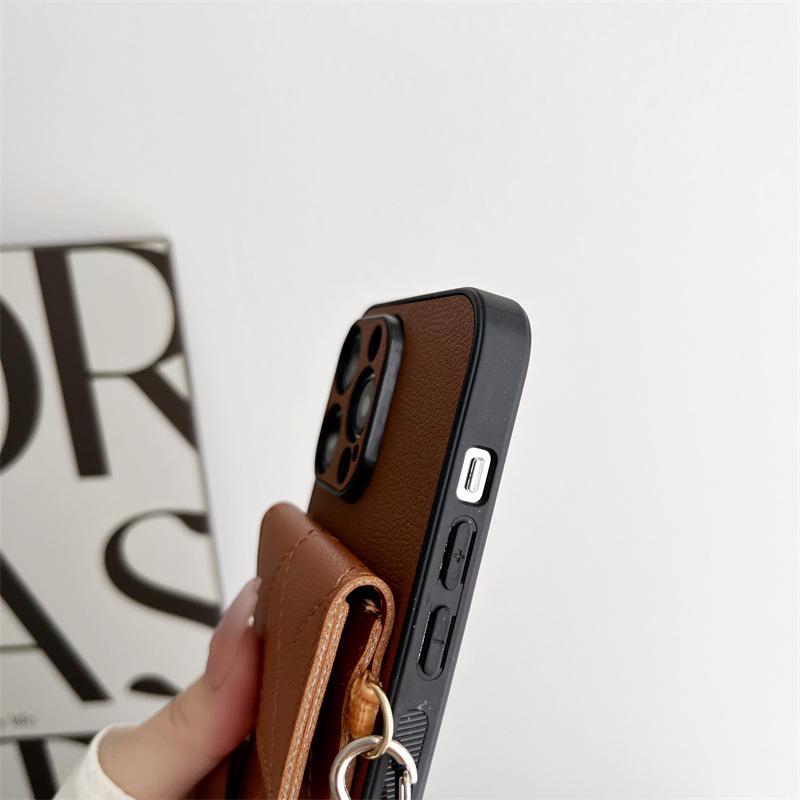 Чехол-кроссбоди для iPhone 17 Pro/16 Pro Max/14/13 со слотами для карт и ремешком