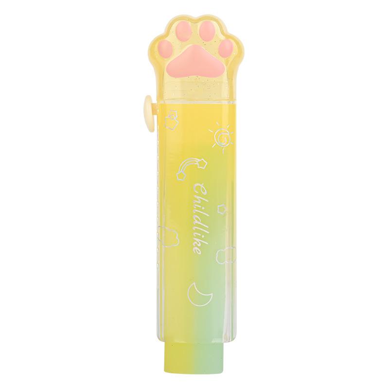 Ластики для карандашей Jelly Color, ластики Kawaii Cat Paw, резиновые ластики для школы, письменные принадлежности, корейские канцелярские принадлежности для детей, подарки для офиса