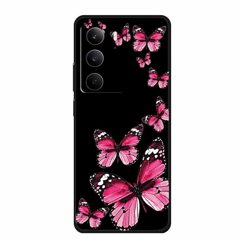 Черный силиконовый чехол для Realme C71 Чехол C 71 Coque Мультяшный кот Мягкая задняя крышка Для Realme C71 Чехлы для телефонов RealmeC71 Funda Оболочка