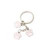 Kawaii Cat Dog Paw Key Ring Cartoon Cute Pendant Keychain Footprints Enamel Key Chains  Kids