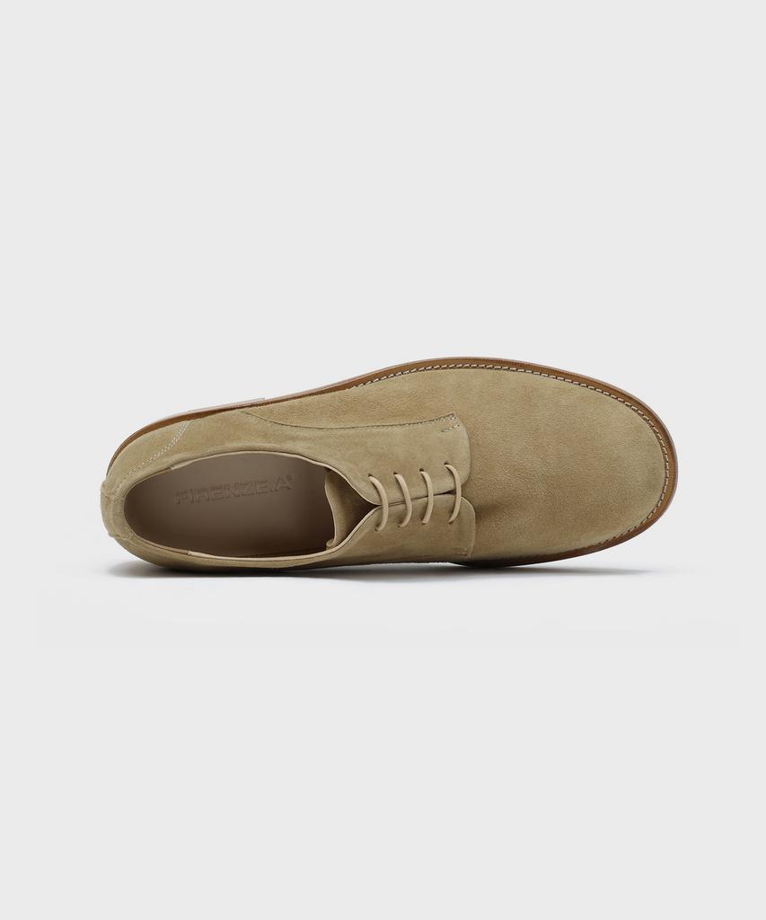 Firenze Atelier [Red Sole] Contemporary Wrinkle Derby 1600 [Ash Beige Suede]