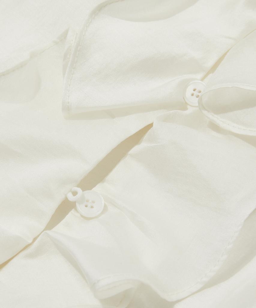 PENFIELD Neck Frill Blouse Ivory_Fs1Wr23F