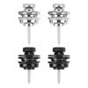 2Pcs Guitar Strap Locks Security Buttons Heavy Duty Metal Flat Round Head Non Slip Fall Resistant To