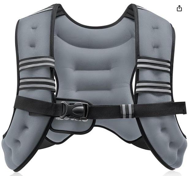 Регулируемый светоотражающий жилет-утяжелитель для фитнеса