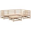 5 Piece Garden Sofa Set Solid Pine Wood
