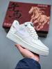 Оригинальные чисто-белые кроссовки Air Force 1, лимитированная серия «Год Лошади», низкие, черные спортивно-повседневные кроссовки, цвет пшеницы, унисекс