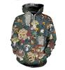 New Spring and Autumn 3D Mushroom Pattern Camouflage Hoodie Fun Men's and Women's Essential Sweatshirt Harajuku Men's Sweater