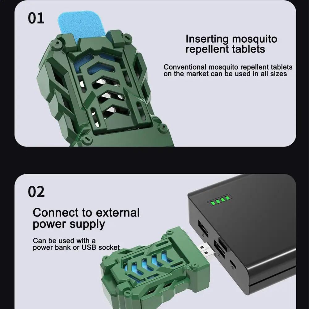 Электрический репеллент от комаров беспроводной убийца комаров антимоскитный кемпинг домашний портативный USB перезаряжаемый