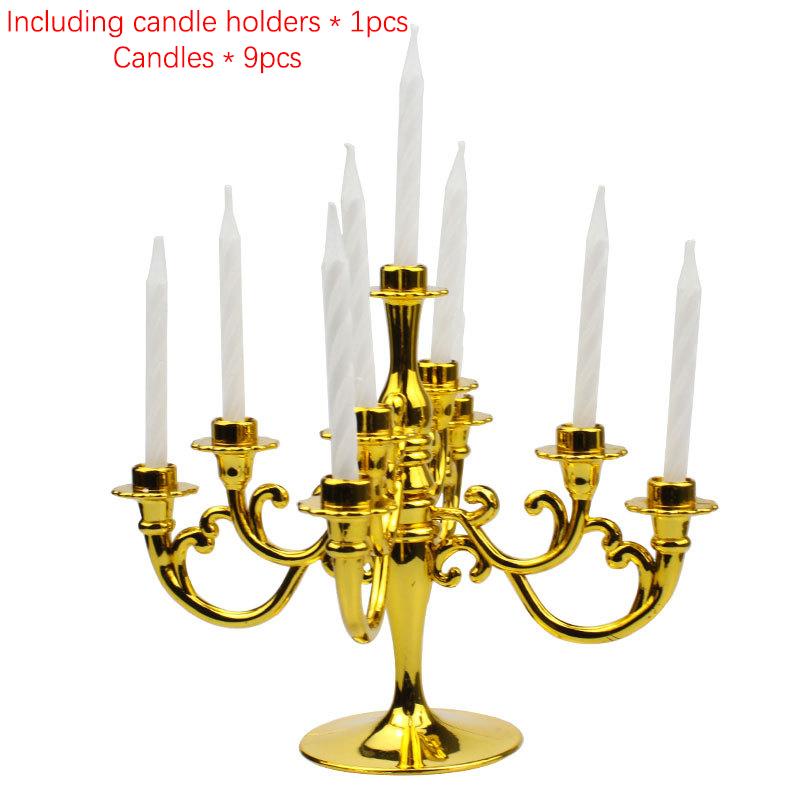 Ins Стиль Ретро Европейский Роскошный Торт Украшения Подсвечник Выпечка День Рождения Вечеринка Свадьба Маленький Вставной Модуль Принадлежности Тема Девушка