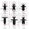 190PCS Car Universal Buckle Set - 6 Models ABS Material Fastener Rivet Clamping Clips for Auto Body Trim Door Panel