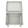Outdoor Waterproof Junction Box ABS Grey 15.7 X 11.8 X 6.7in Hinge Cover Insulated Electrical Box for Garden