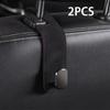 2Pcs Hook Hidden Car Seat Headrest Hook Auto Back Seat Organizer Hanger Handbag Clothes Bracket Car Interior Accessories