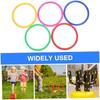 TOBBOMEY 48 Pcs Thick Plastic Toss Rings, Random Colors, Tossing Game for Kids and Adults, Indoor Outdoor Party Carnival