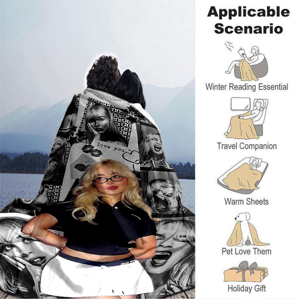 Fashionable Selfexpression Blanket Soft Throw Blanket For Home Bedroom Bed Sofa Travel Office Solid Christmas Blanket