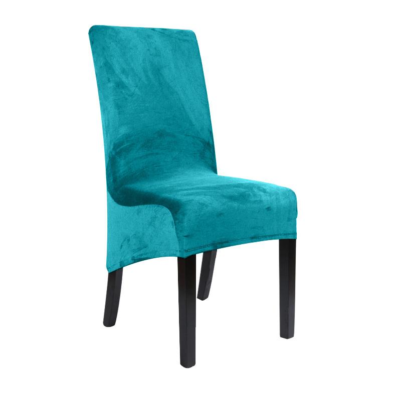 Чехол на стул из бархатной ткани, эластичный, размер XL, чехлы на стулья с длинной спинкой, чехлы на сиденья со спинкой для свадебного стула для столовой и кухни