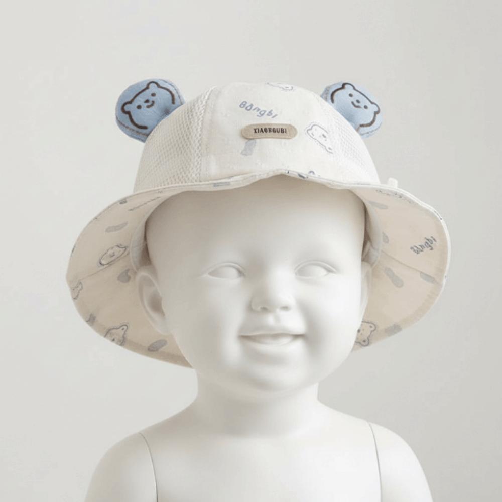 Mesh Infant Mesh Hat Bear Ear Toddler Bucket Hat Adorable Baby Sun Hat  Summer
