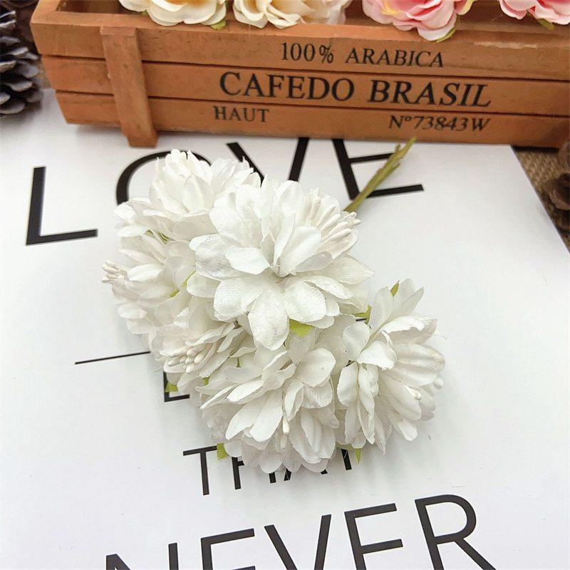 Color Carnation Home Decor Silk Flower Headdress Flower Small Flower DIY Material Flower Mori Style