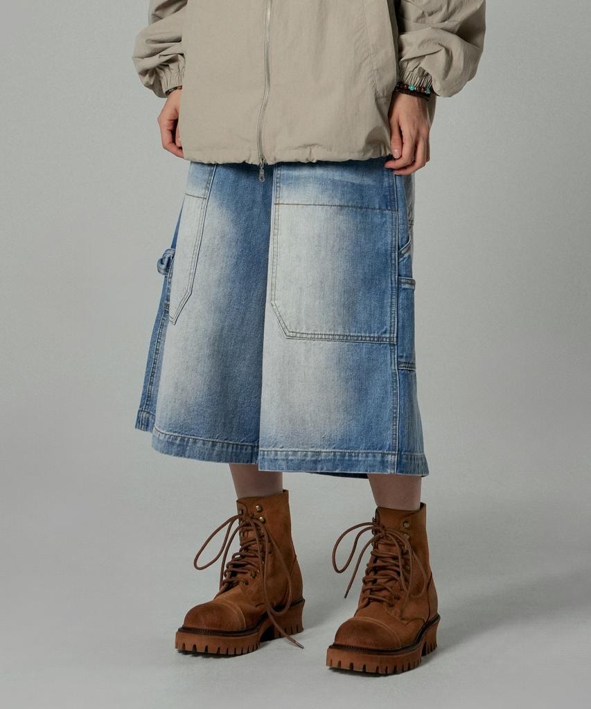 IDWS Blaze Maxi Carpenter Bermuda Shorts Indigo
