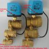 AC220V 110V 24V DC24V 12V Электропривод Моторизованный латунный шаровой кран 2-ходовой 3-проводной 2-позиционный управляющий клапан может заменить соленоидный клапан