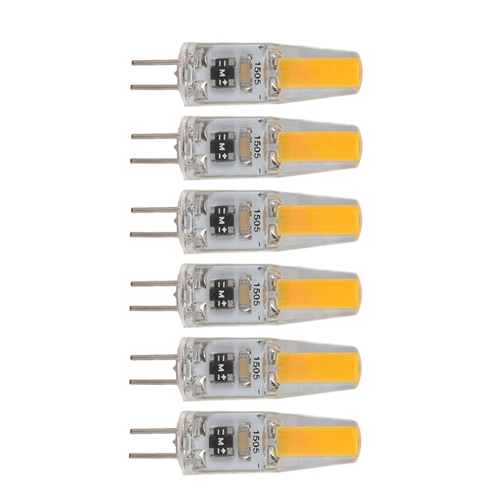 6 шт. Лампа G4 Диммируемая 2 Вт 180 лм Светодиодная лампа для настольной лампы, настенной лампы, люстры, на замену 120 В