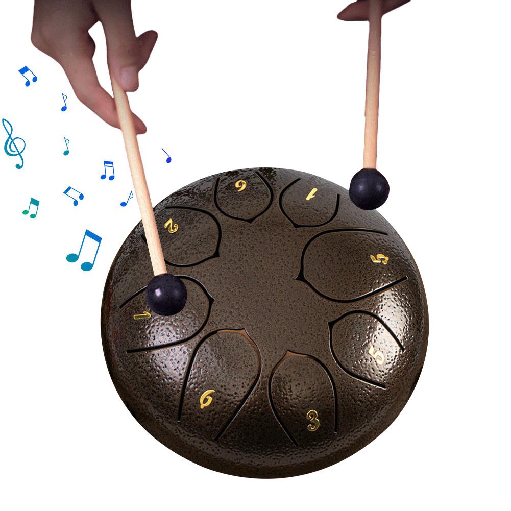 6-дюймовый 8-нотный ручной барабан Rain Chime Rain Drum инструмент для медитации йоги