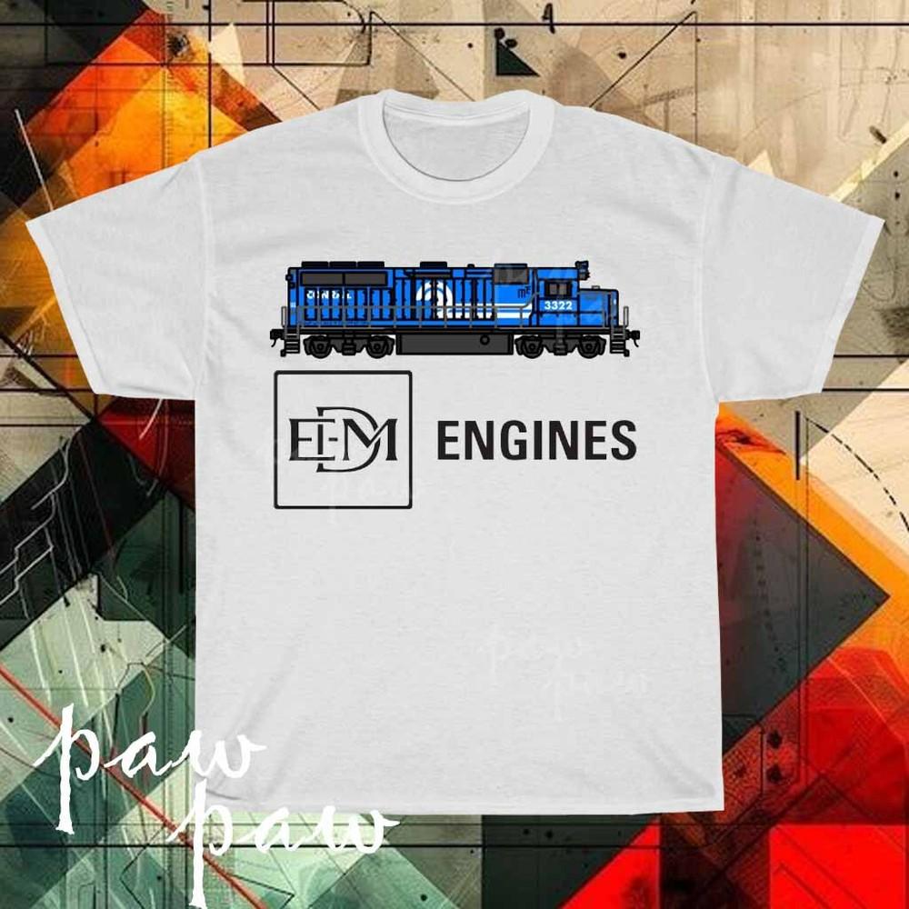 Новая мужская футболка EMD Caterpillar с электро-логотипом, смешная, размеры от S до 5XL