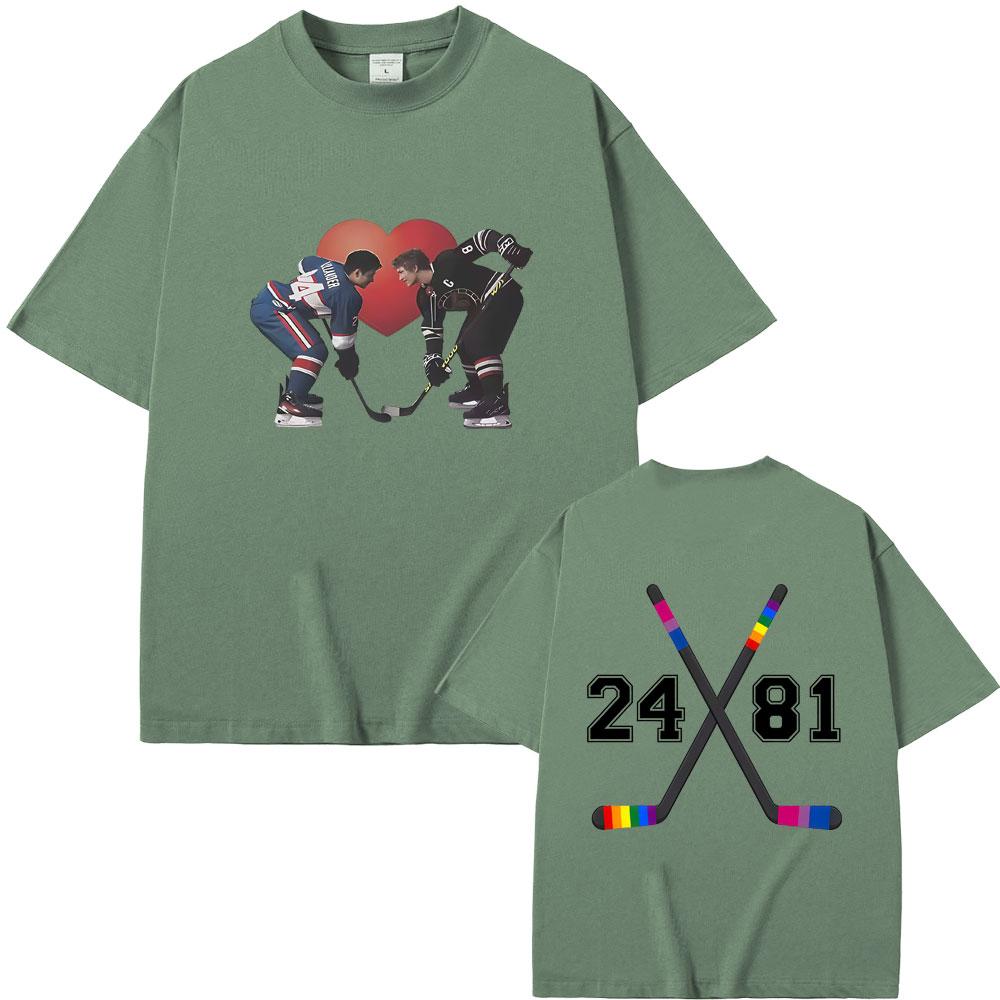 Heated Rivalry Shane Hollander Ilya Rozanov Hollanov 2481 Tshirt Men Women Clothing Oversized Tshirt Male Vintage Casual Tees