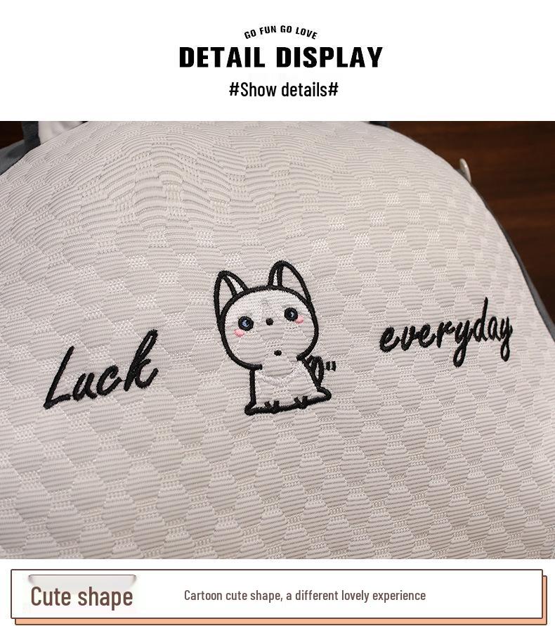 Ice Bean Headboard Cushion: Soft Backrest Pillow and Sofa Lumbar Support for Girls' Dormitory