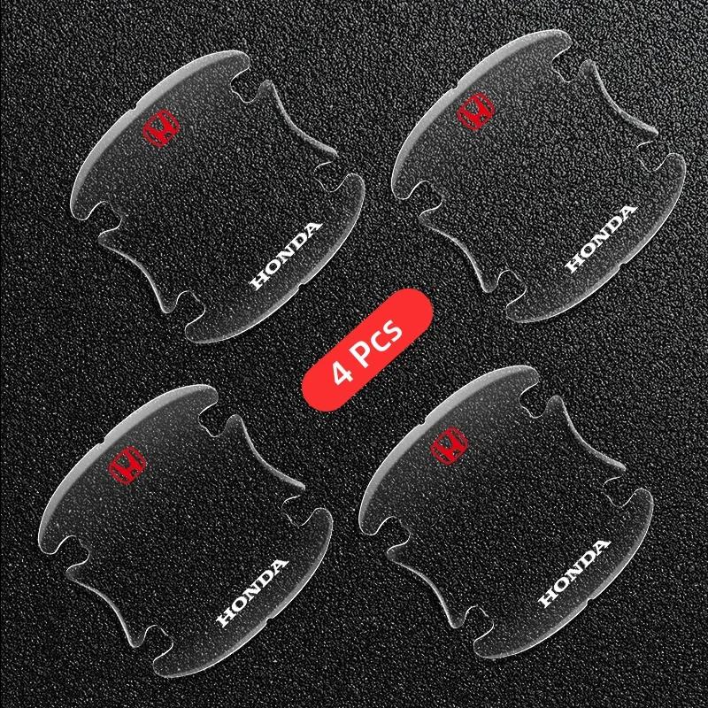 DPPQP1 4pcs Transparent Car Door Handle Bowl Sticker For Honda Civci FIT CRV Accord Jazz HRV Dio Stepwgn Prelude Odyssey City CRX Pilot
