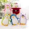 1pc Penguin Plush Toys Soft Stuffed Penguin with Unicorn Dinosaur Rabbit Costume Toys for Baby Girls Birthday Gift Party