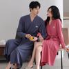 Couple Nightgown Women'S Pajamas Spring And Autumn Cotton Long-Sleeved Bathrobes Medium And Long Men'S Autumn Bathrobes