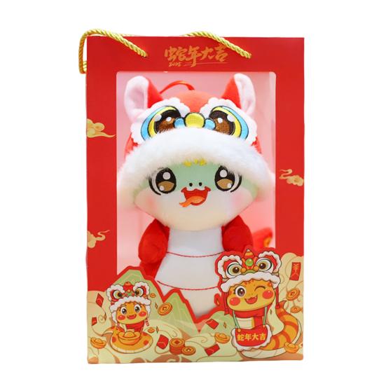 Плюшевые куклы Змея 2025 год Змеи китайский зодиак мягкая кукла праздничная